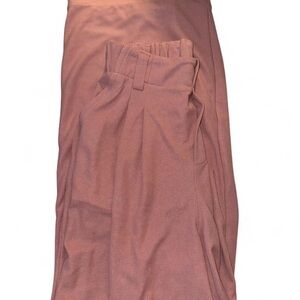 HALARA Dusty Rose Ribbed Pants